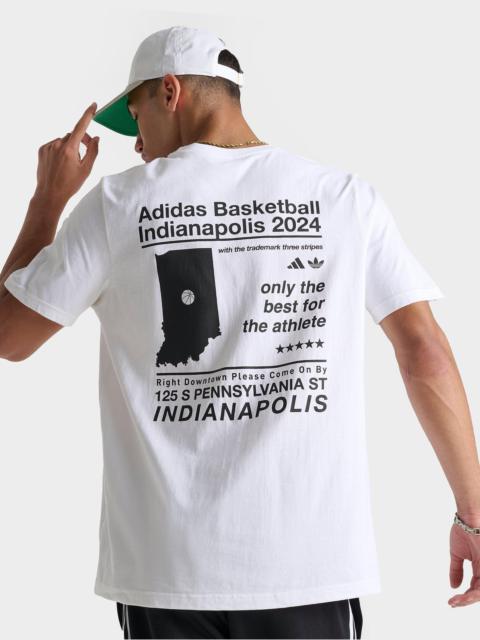 MEN'S ADIDAS ORIGINALS DOWNTOWN INDY 2024 BASKETBALL T-SHIRT