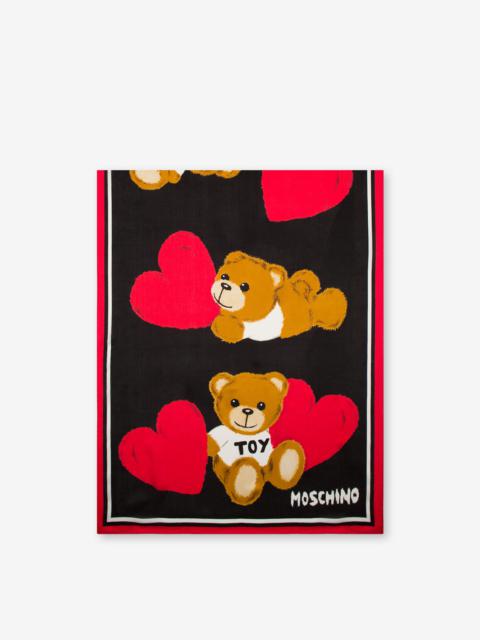 Moschino LOVELY TEDDY BEAR SILK SCARF