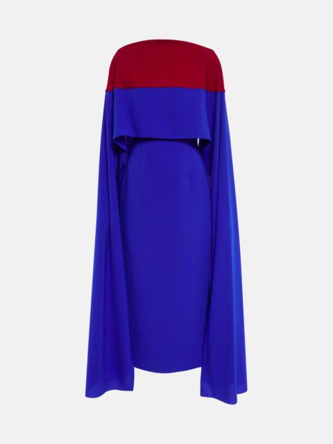 Roksanda Elina cape midi dress