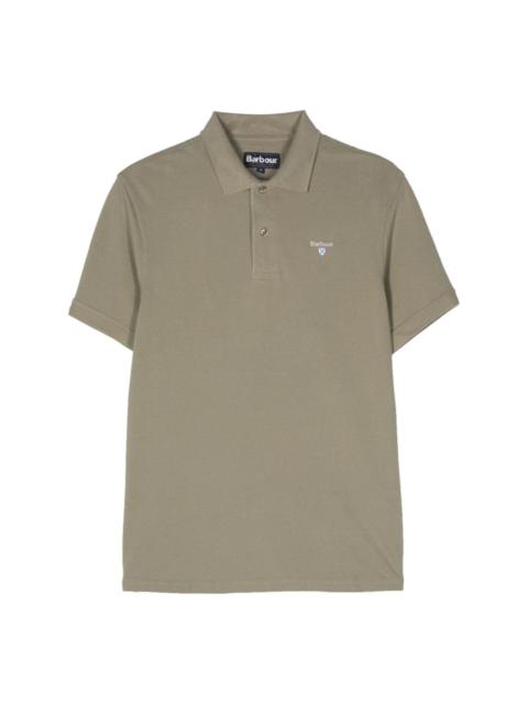 Barbour logo-embroidered cotton polo shirt