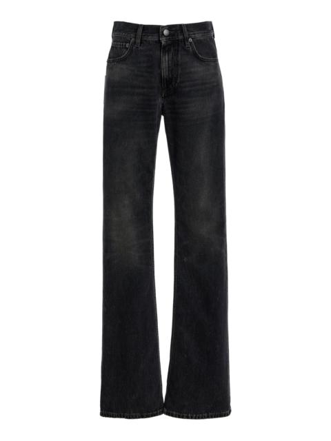 HAIKURE Flora Rigid High-Rise Flared Jeans black