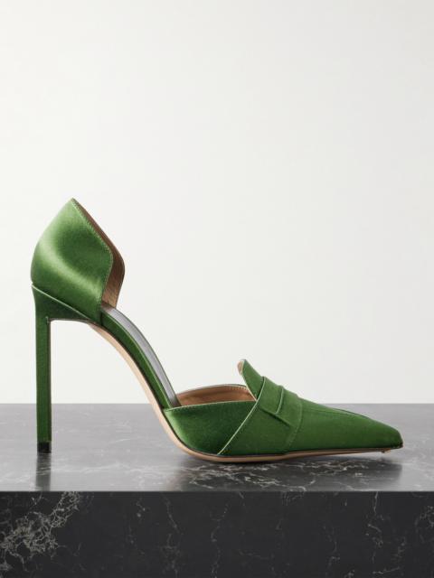 TOM FORD Eva D'orsay Satin Pumps