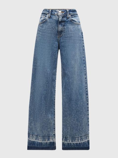 SIMKHAI Jude High-Waist Wide-Leg Denim Jeans