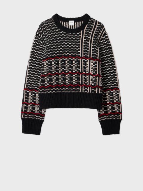 Paul Smith Women's Oversized Check Merino Wool Knit Sweater