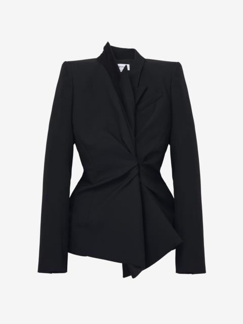 Alexander McQueen Twisted Lapel Jacket