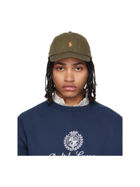 Polo Ralph Lauren Khaki 'The Iconic' Cotton Chino Ball Cap