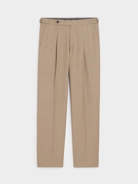 TODD SNYDER Brushed Flannel Side Tab Trouser