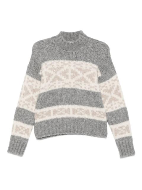 PESERICO snowflake-striped sweater