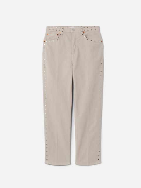 RE/DONE Comfort Stretch Corduroy 70s Stove Pipe - Vintage Pearl Stud