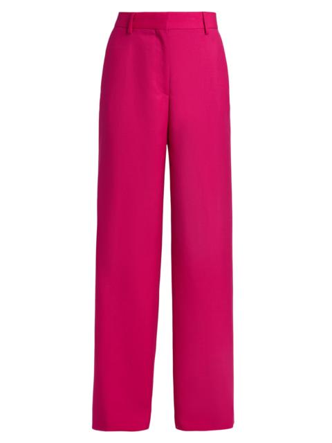 Dries Van Noten Women's Paxy Wool Straight-Leg Pants - Fuchsia