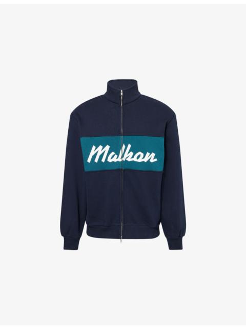 malbon University Logo-Print Cotton-Jersey Sweatshirt