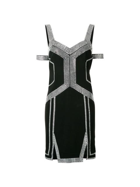PHILIPP PLEIN embellished trim dress