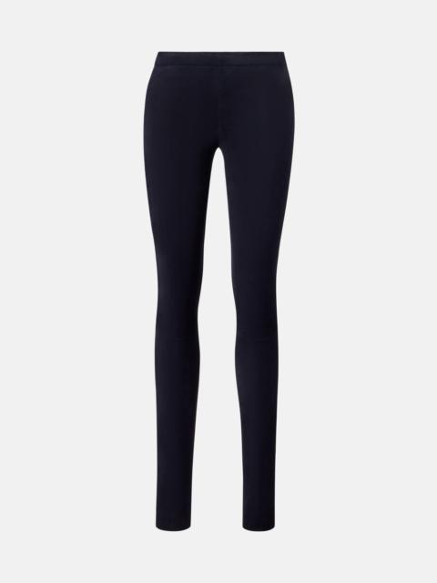 STOULS Carolyn mid-rise suede leggings