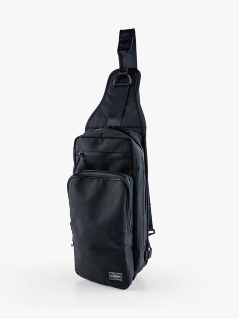 Iron Heart POR-HYB-SSB-BLK Porter - Yoshida & Co. - Hybrid Sling Shoulder Bag - Black
