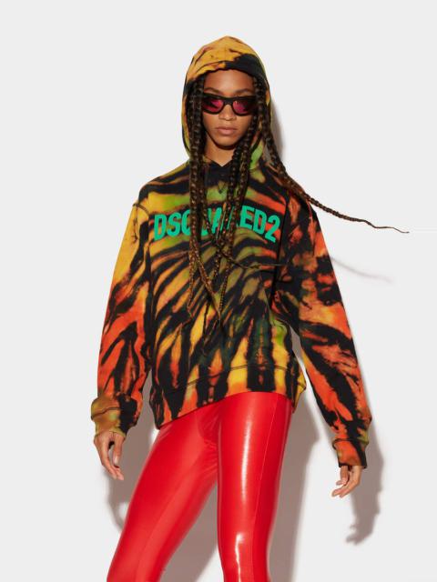 DSQUARED2 TIE&DYED JAMAICA COOL HOODIE
