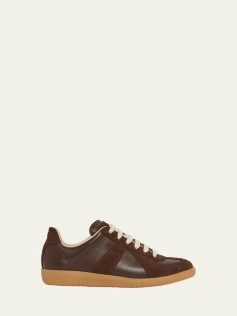 Maison Margiela Replica Suede & Leather Sneakers