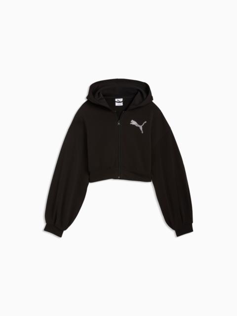 PUMA Essentials Graphics Bedazzled Women's Zip-Up Hoodie