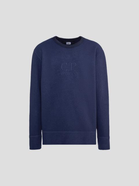 C.P. Company Wool Polar Fleece Logo Sweatshirt