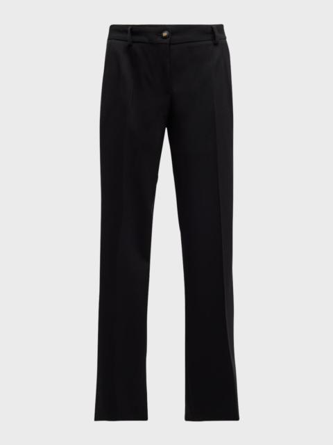 Dolce & Gabbana Tela Lana Bistretch Crepe Slim-Leg Ankle Pants