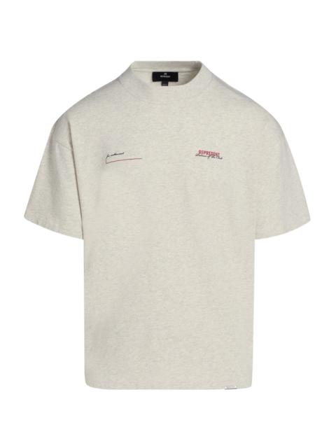 REPRESENT Men's Patron of the Club T-Shirt - Cream Marl