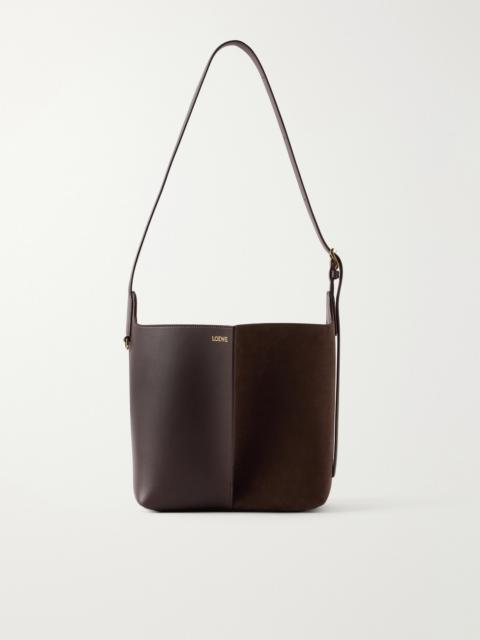 Loewe Bilbao Suede And Leather Tote