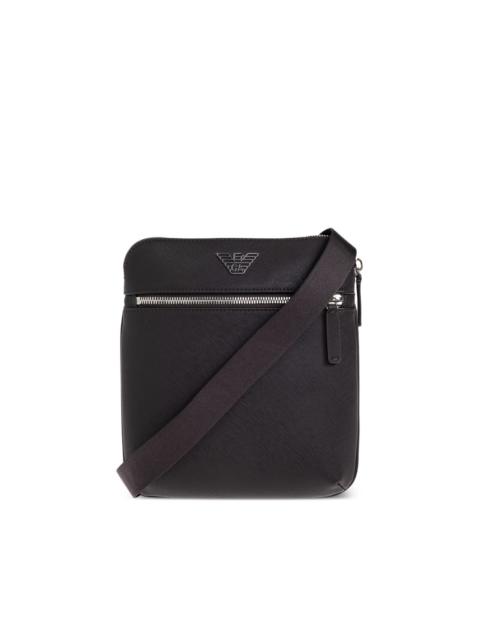 EMPORIO ARMANI logo zip shoulder bag