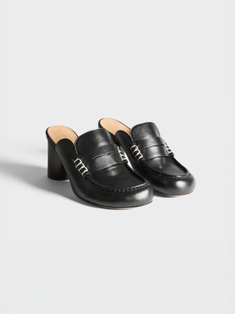 JW Anderson WOMENS LOAFER MULE SANDAL IN BLACK