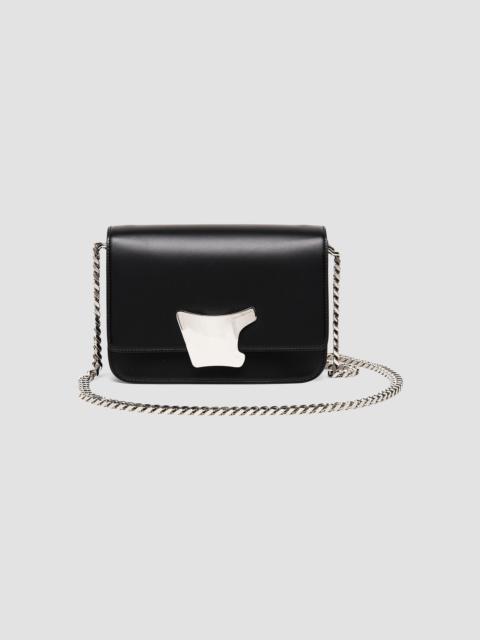 Santoni Women's Buckle-Detailed Leather Crossbody Bag - Black