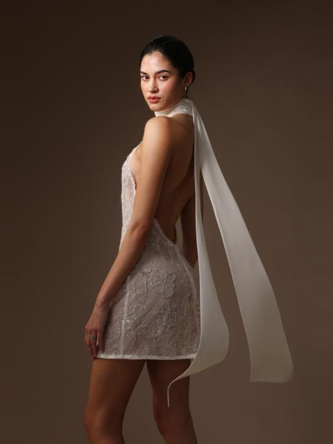 SAU LEE DONNA LACE MINI DRESS