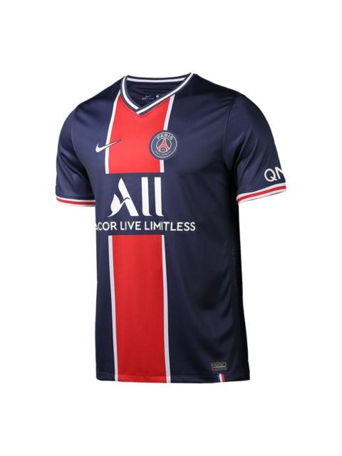 Nike Nike Psg Paris German Home Jersey Short Sleeved Men Blue CD4242-411
