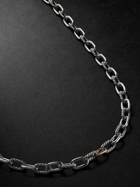 DAVID YURMAN Madison Sterling Silver and 18-Karat Gold Chain Necklace