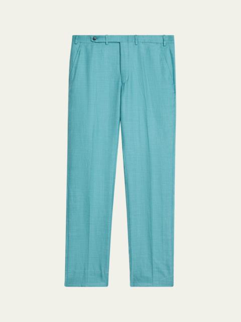 Brioni Men's WWX 80th Anniversary Lambda Flat-Front Trousers