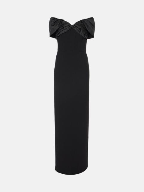 新作【Rebecca Vallance】Antonella cutout crepe midi dress Antonella cutout crêpe midi dress in blue - Rebecca Vallance