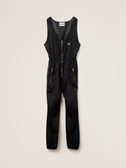 Miu Miu Technical silk jumpsuit