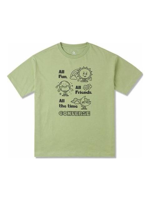 Converse (WMNS) Converse Oversized Fun Graphic T-Shirt 'Vitality Green' 10025885-A01
