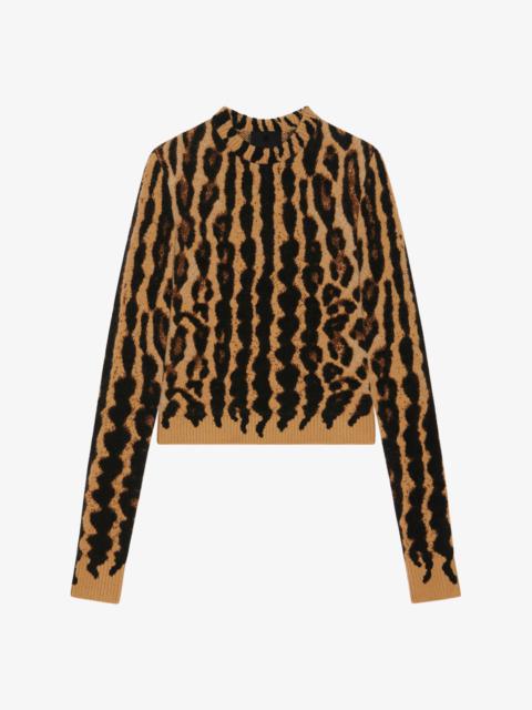 Givenchy SWEATER IN LEOPARD KNITTED MOHAIR AND WOOL