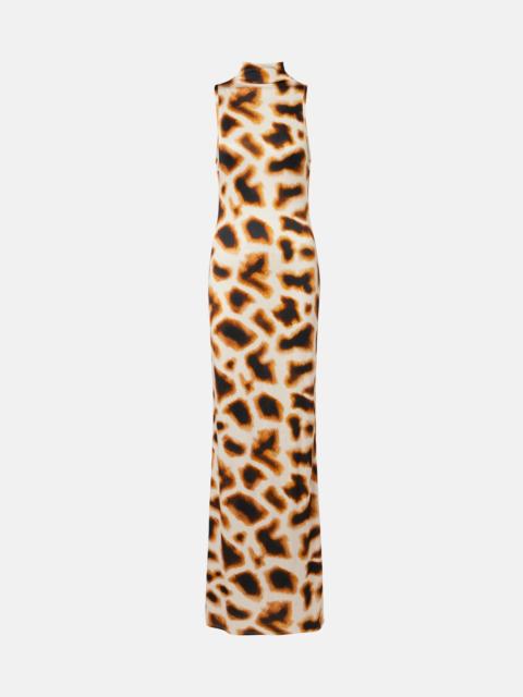 CHRISTOPHER ESBER Animal-print maxi dress