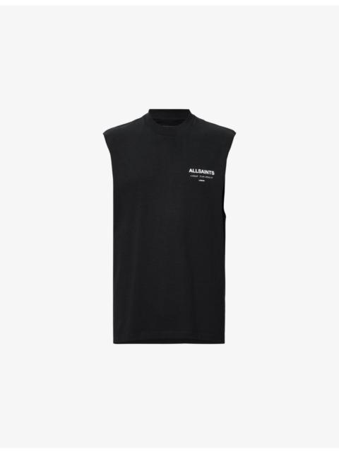 ALLSAINTS Underground Graphic-Print Sleeveless Cotton T-Shirt