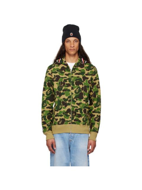 Green ABC Camo Shark Full Zip Hoodie