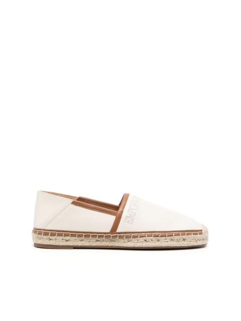 logo-band leather espadrilles