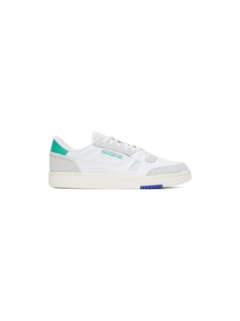 Reebok White & Gray Lt Court Sneakers