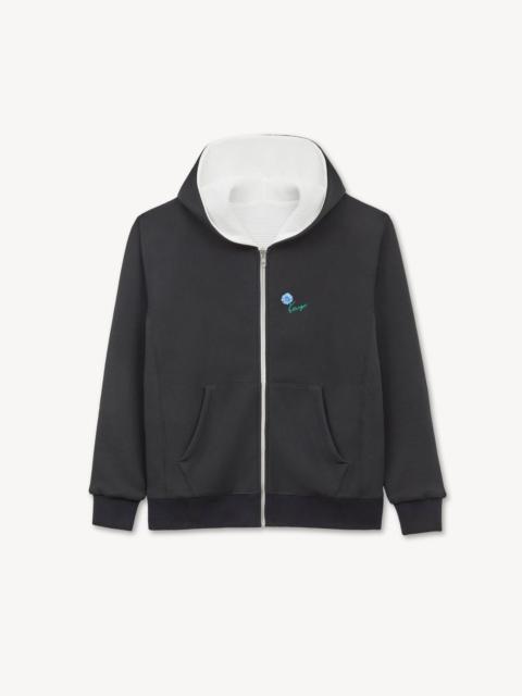 KENZO 'KENZO Tulip' reversible zip up hoodie in cotton