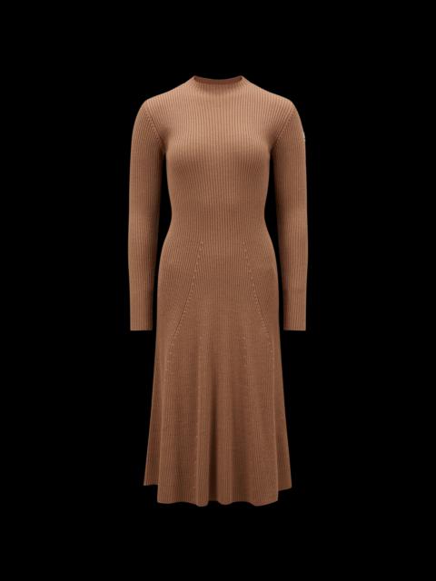 Moncler Knit Wool Midi Dress