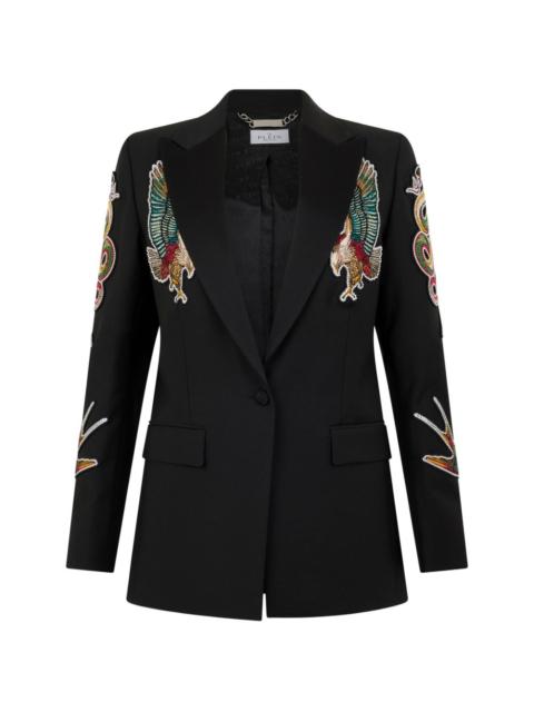 PHILIPP PLEIN buttoned embroidered blazer