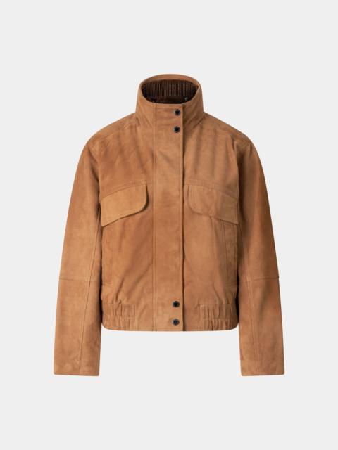 BOGNER Anouk leather blouson in Cognac