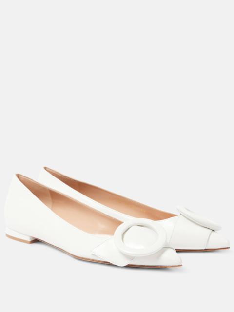 Gianvito Rossi Venezia leather ballet flats