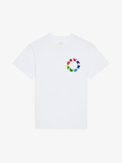 Givenchy SLIM FIT T-SHIRT IN COTTON WITH GIVENCHY CIRCLE PRINT