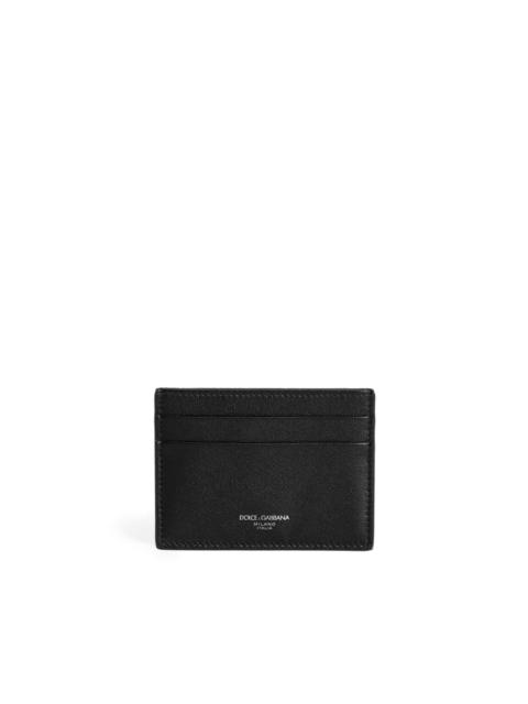 Dolce & Gabbana logo-print leather cardholder