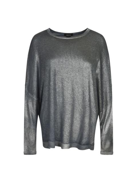 Avant Toi metallic long-sleeve sweater