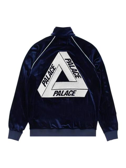 PALACE Palace X Elton John SS22 Velour Track Jacket 'Navy' P21CS258